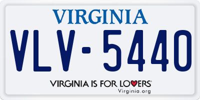 VA license plate VLV5440