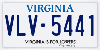 VA license plate VLV5441