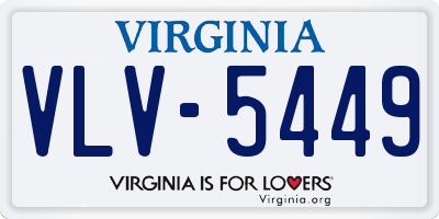 VA license plate VLV5449