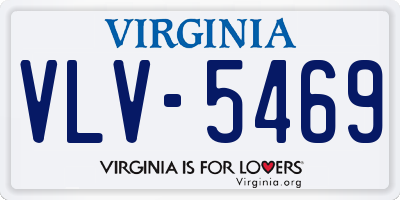 VA license plate VLV5469