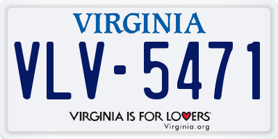 VA license plate VLV5471