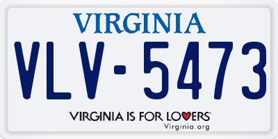 VA license plate VLV5473