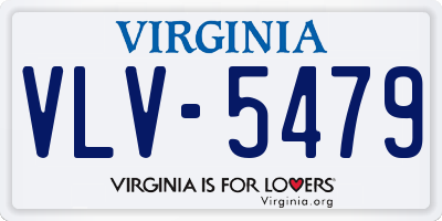 VA license plate VLV5479