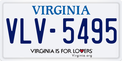 VA license plate VLV5495