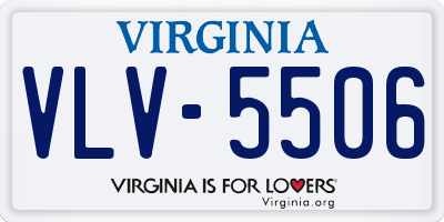 VA license plate VLV5506