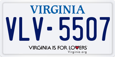 VA license plate VLV5507