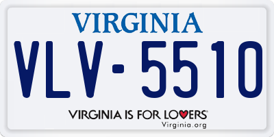 VA license plate VLV5510