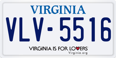 VA license plate VLV5516