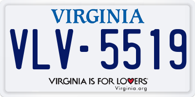 VA license plate VLV5519