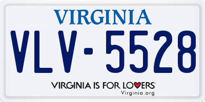 VA license plate VLV5528