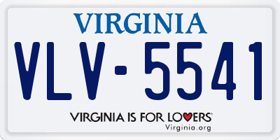 VA license plate VLV5541