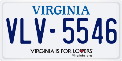 VA license plate VLV5546