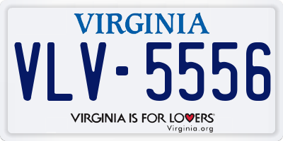 VA license plate VLV5556