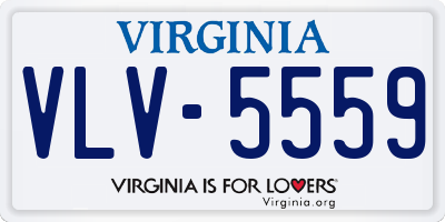 VA license plate VLV5559