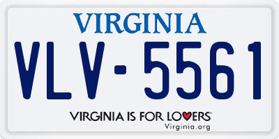 VA license plate VLV5561