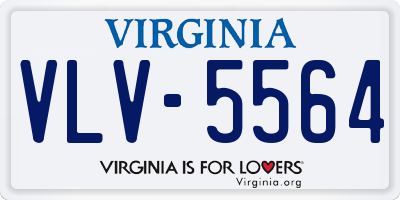 VA license plate VLV5564