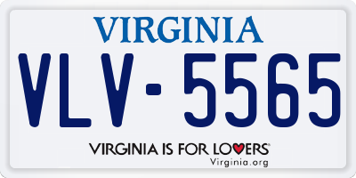 VA license plate VLV5565