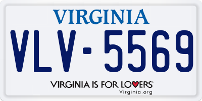 VA license plate VLV5569