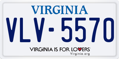 VA license plate VLV5570