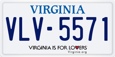 VA license plate VLV5571