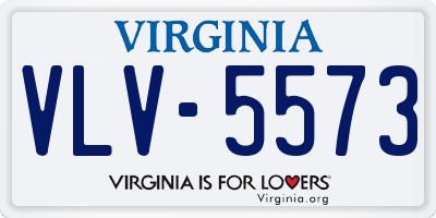 VA license plate VLV5573