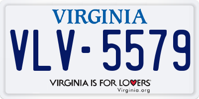 VA license plate VLV5579