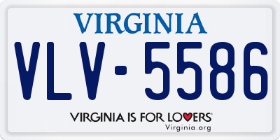 VA license plate VLV5586