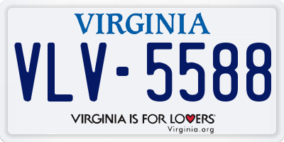 VA license plate VLV5588