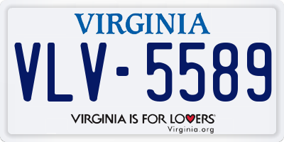 VA license plate VLV5589