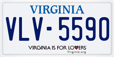 VA license plate VLV5590