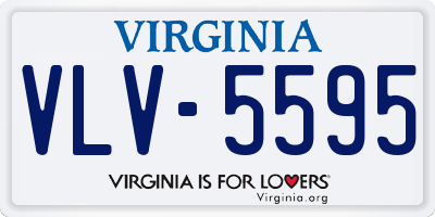 VA license plate VLV5595