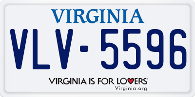 VA license plate VLV5596