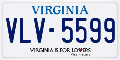 VA license plate VLV5599