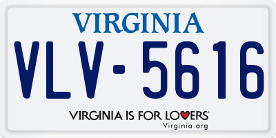 VA license plate VLV5616