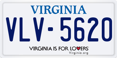 VA license plate VLV5620