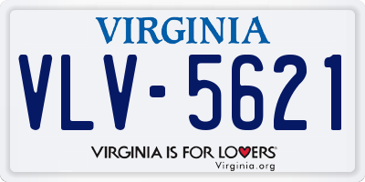 VA license plate VLV5621