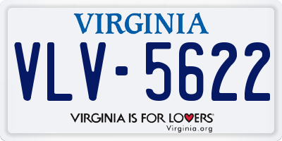 VA license plate VLV5622