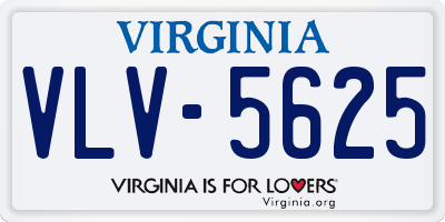 VA license plate VLV5625