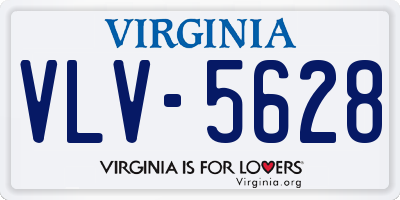 VA license plate VLV5628