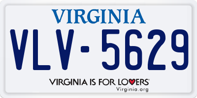 VA license plate VLV5629