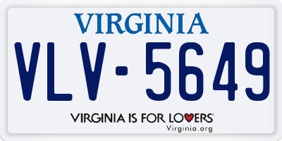 VA license plate VLV5649