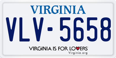 VA license plate VLV5658