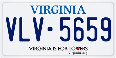 VA license plate VLV5659