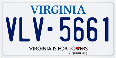 VA license plate VLV5661