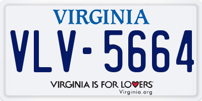 VA license plate VLV5664