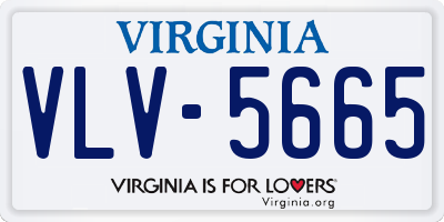 VA license plate VLV5665