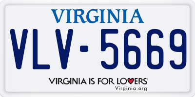 VA license plate VLV5669