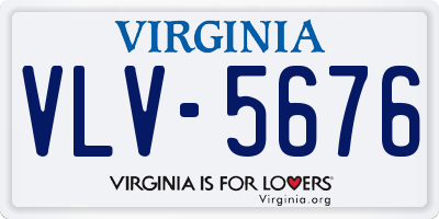 VA license plate VLV5676