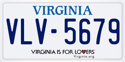 VA license plate VLV5679