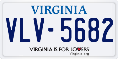 VA license plate VLV5682